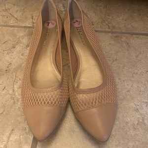 BCBG tan flats